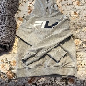 Grey Fila smalls men’s hoodie